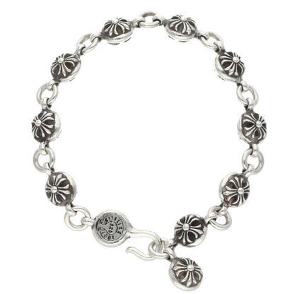 Chrome Hearts Silver #2 Cross Ball Bracelet Size ONE SIZE