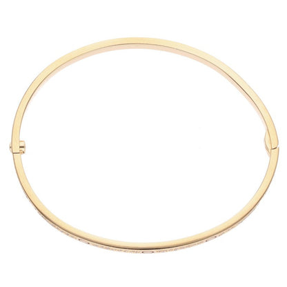 Cartier LOVE BRACELET SM K18YG Pave Diamond Bracelet Size 18