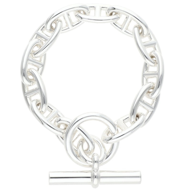 HERMES Chaine d'Ancre GM Bracelet 925 Silver Size 12LINK