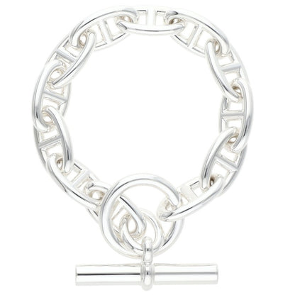 HERMES Chaine d'Ancre GM Bracelet 925 Silver Size 12LINK
