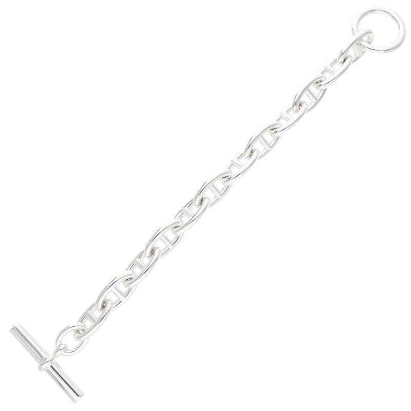 HERMES Chaine d'Ancre GM Bracelet 925 Silver Size 12LINK