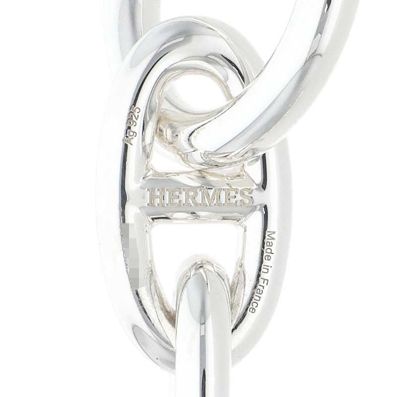 HERMES Chaine d'Ancre GM Bracelet 925 Silver Size 12LINK