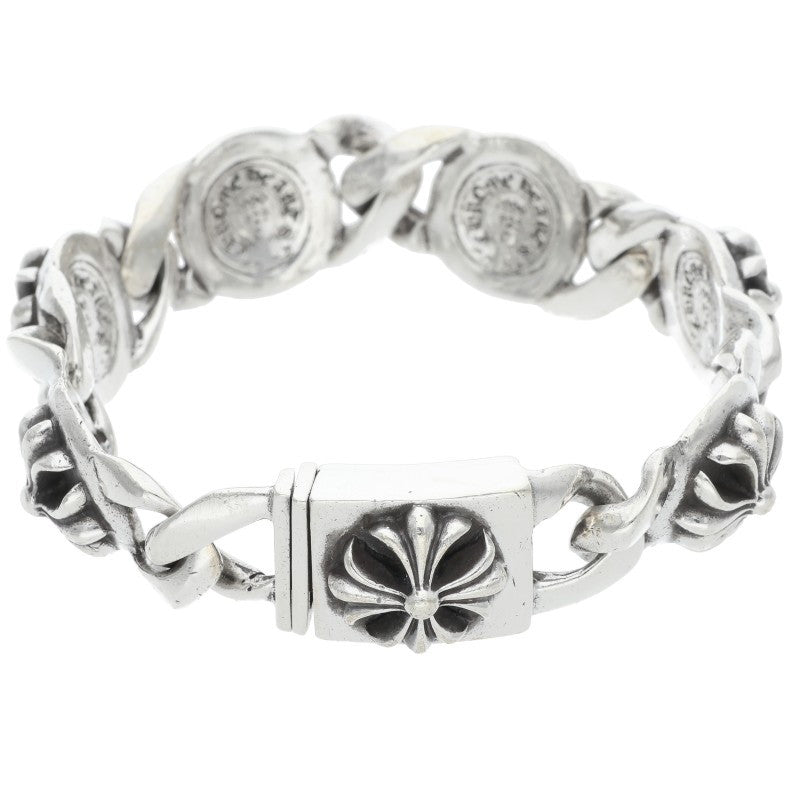 Chrome Hearts CROSS LINK Silver Bracelet 925 Size ONE SIZE