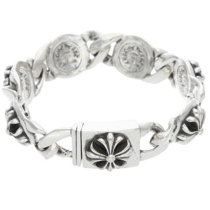 Chrome Hearts CROSS LINK Silver Bracelet 925 Size ONE SIZE