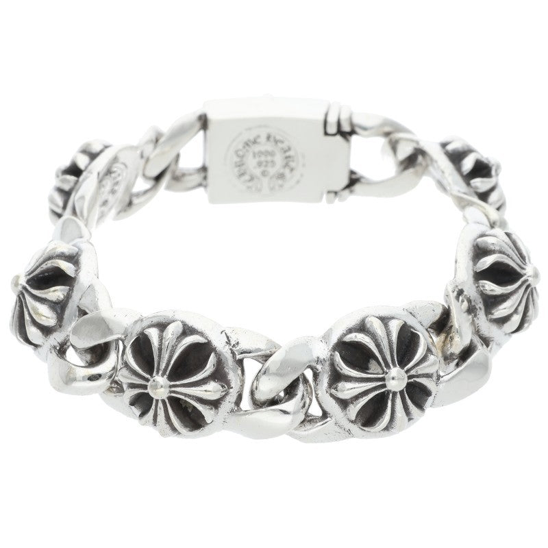 Chrome Hearts CROSS LINK Silver Bracelet 925 Size ONE SIZE