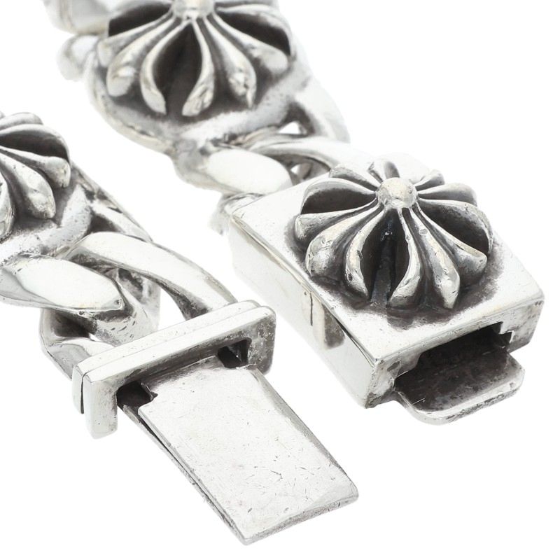 Chrome Hearts CROSS LINK Silver Bracelet 925 Size ONE SIZE