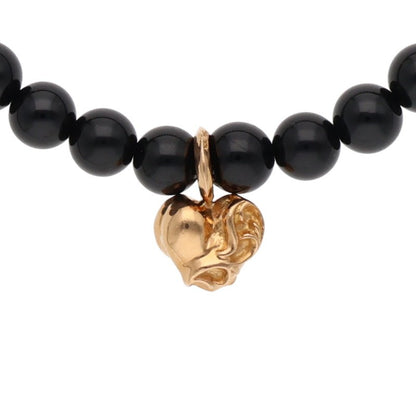 Chrome Hearts 22K Stack Heart Bead Bracelet