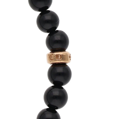 Chrome Hearts 22K Stack Heart Bead Bracelet