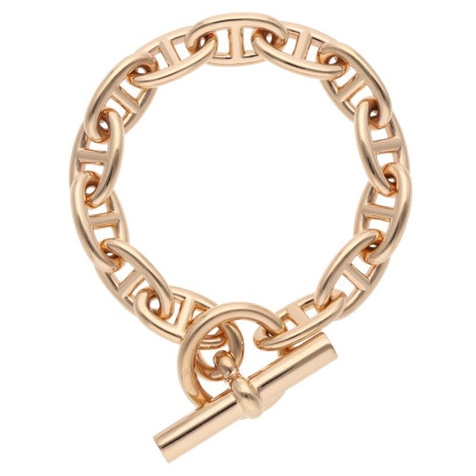 HERMES Chaine d'Ancre GM K18PG Bracelet Size 13LINK