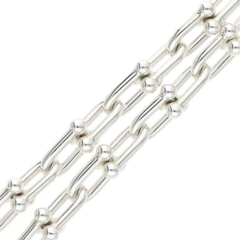 TIFFANY&Co. HardWear Small Link 925 Silver Bracelet Size S