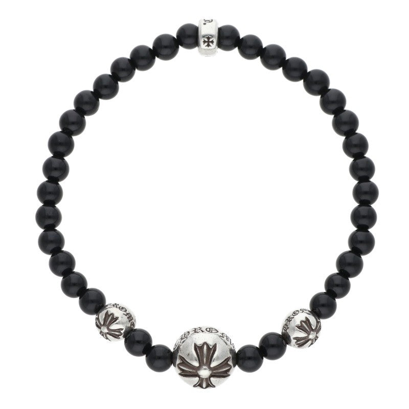 Chrome Hearts 4mm Onyx Bead Bracelet
