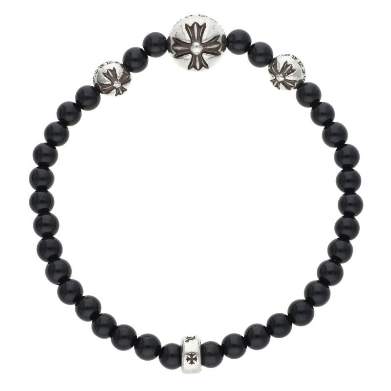 Chrome Hearts 4mm Onyx Bead Bracelet