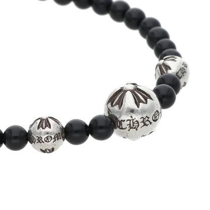 Chrome Hearts 4mm Onyx Bead Bracelet