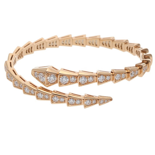 BVLGARI Serpenti Viper K18PG Diamond Bracelet Size S
