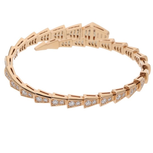 BVLGARI Serpenti Viper K18PG Diamond Bracelet Size S