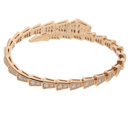 BVLGARI Serpenti Viper K18PG Diamond Bracelet Size S
