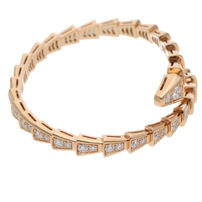 BVLGARI Serpenti Viper K18PG Diamond Bracelet Size S