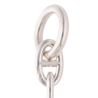 HERMES Chaine d'Ancre TGM Silver Bracelet Size 12LINK