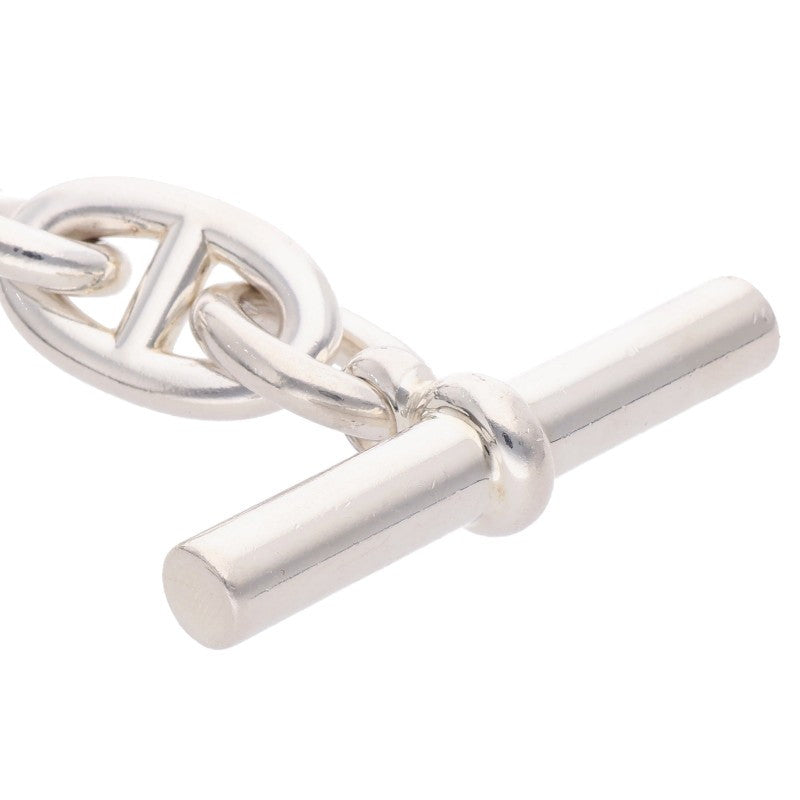 HERMES Chaine d'Ancre TGM Silver Bracelet Size 12LINK