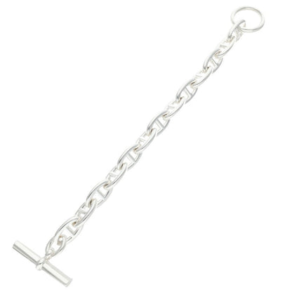 HERMES Chaine d'Ancre GM 925 Silver Bracelet Size 13LINK