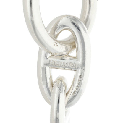 HERMES Chaine d'Ancre GM 925 Silver Bracelet Size 13LINK