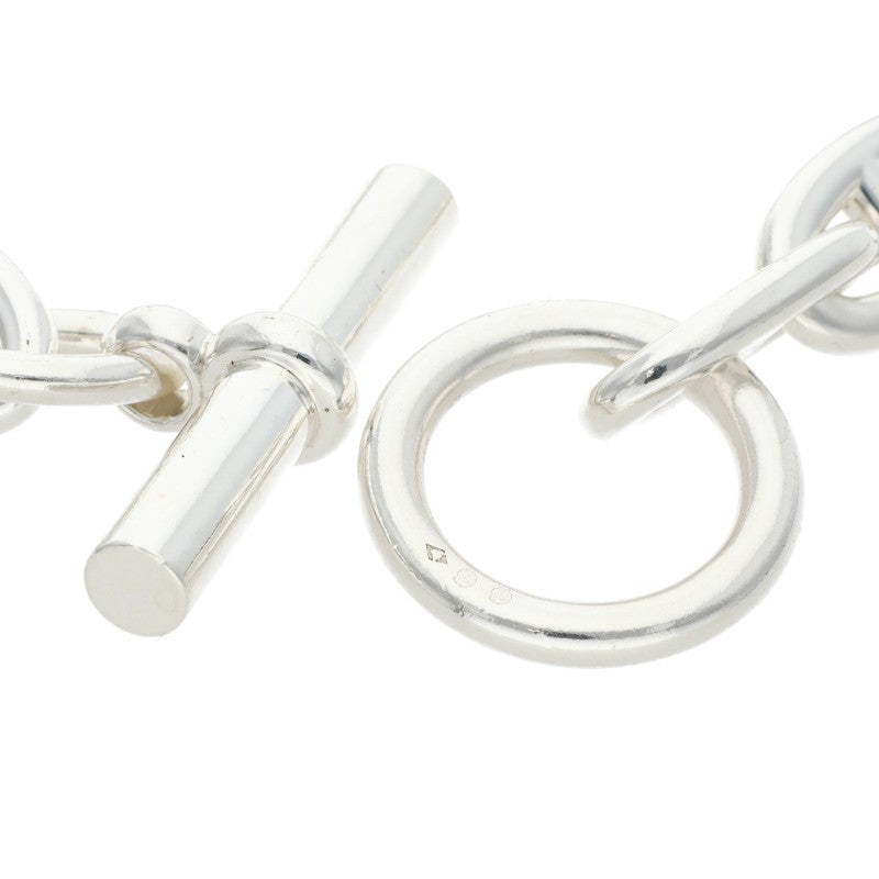HERMES Chaine d'Ancre GM 925 Silver Bracelet Size 13LINK