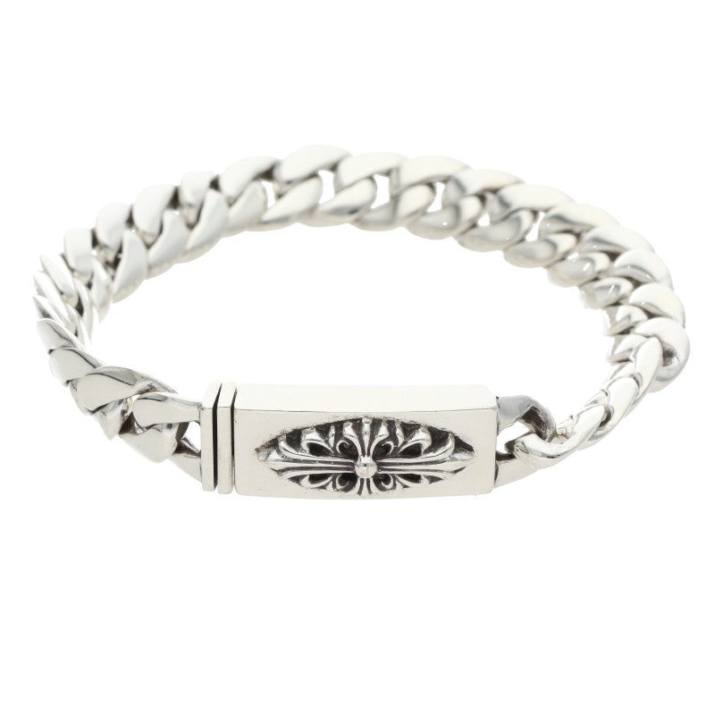 Chrome Hearts ID BBY FLRL CRS Bracelet 925 Size 24LINK