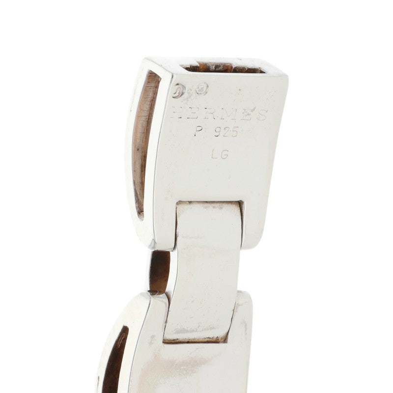 HERMES Luna Park Silver Bracelet Size ONE SIZE