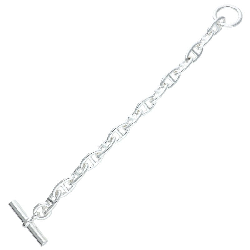 HERMES Chaine d'Ancre GM Silver Bracelet Size 14LINK