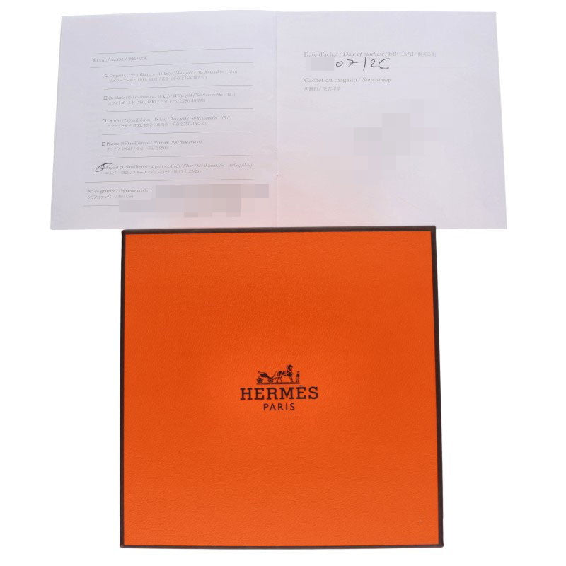 HERMES Chaine d'Ancre GM Silver Bracelet Size 14LINK