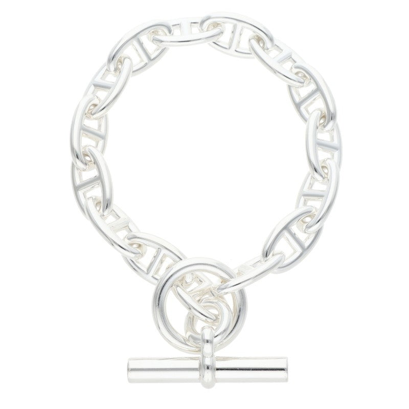 HERMES Silver Chaine d'Ancre GM Bracelet Size 15LINK