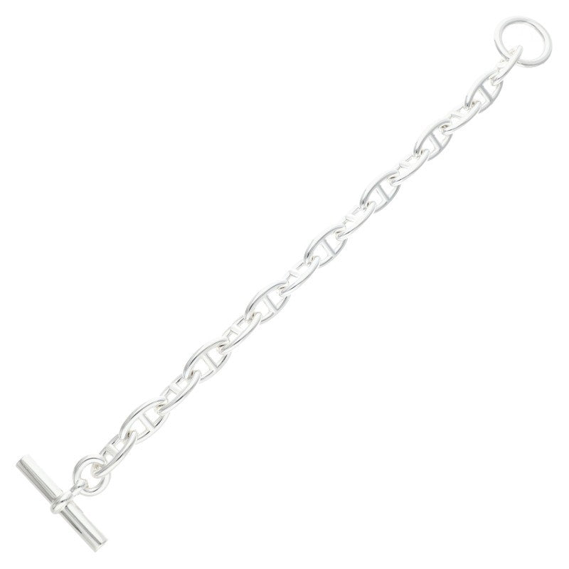 HERMES Silver Chaine d'Ancre GM Bracelet Size 15LINK