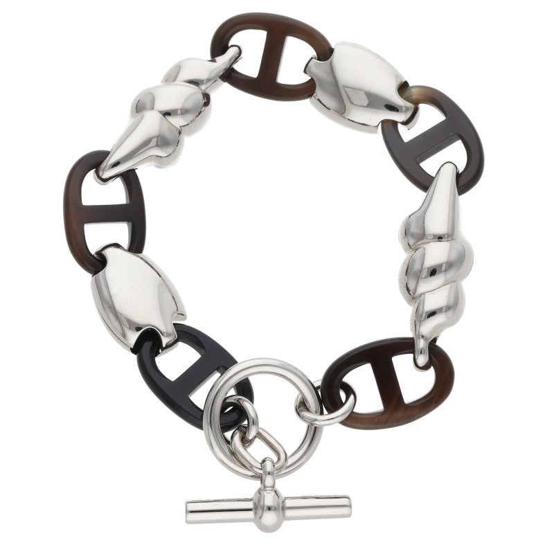 HERMES Chaine d'Ancre Rivage Brown Bracelet Size ONE SIZE