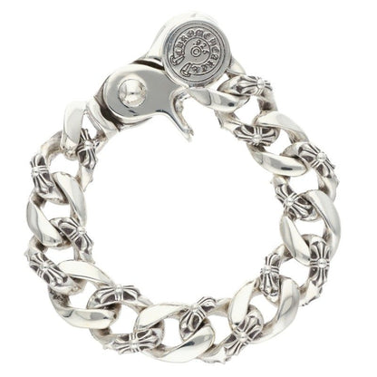 Chrome Hearts FNCY CHN LNK Fancy Bracelet Silver Size 13LINK
