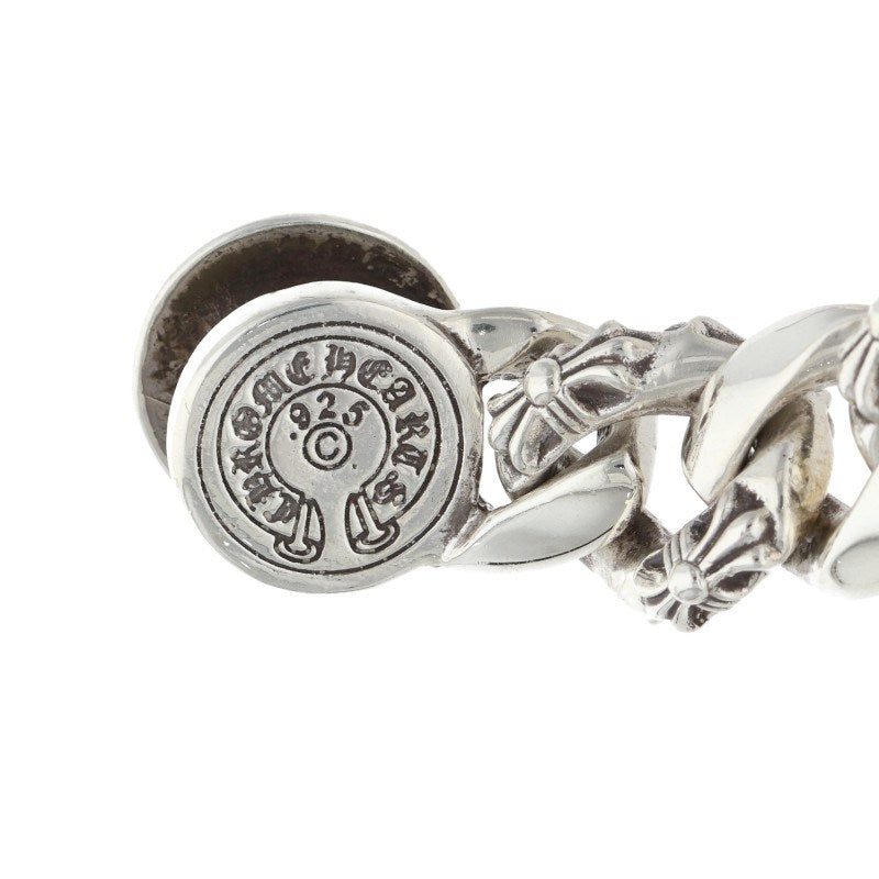 Chrome Hearts FNCY CHN LNK Fancy Bracelet Silver Size 13LINK