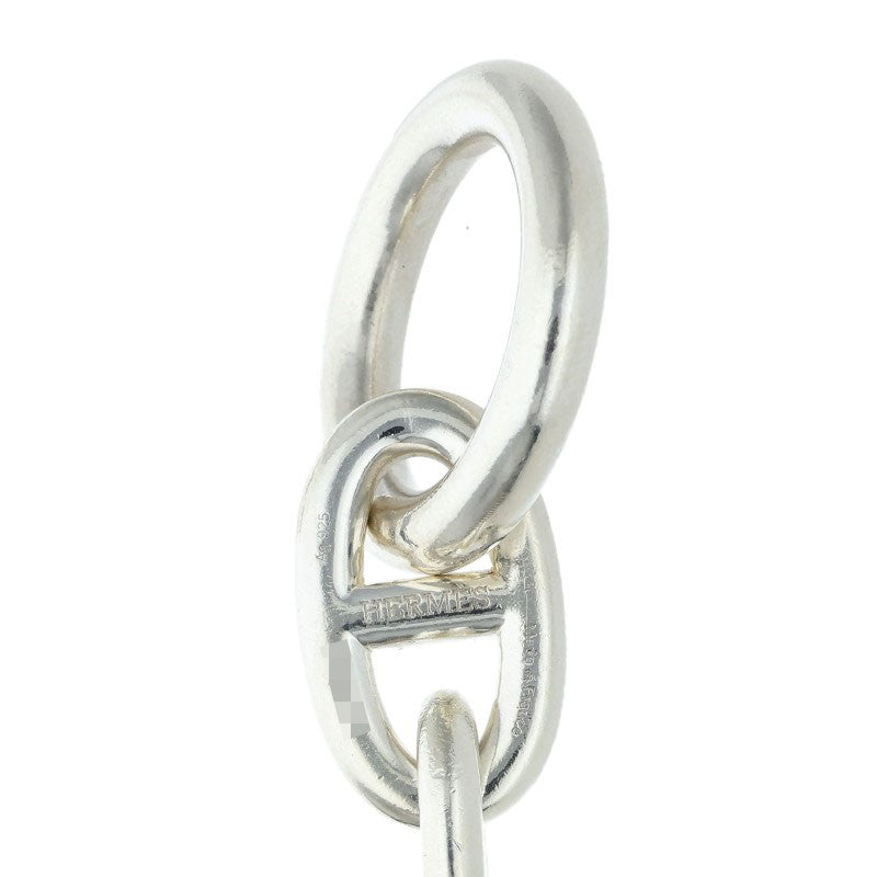 HERMES Chaine d'Ancre TGM Silver Bracelet Size 13LINK