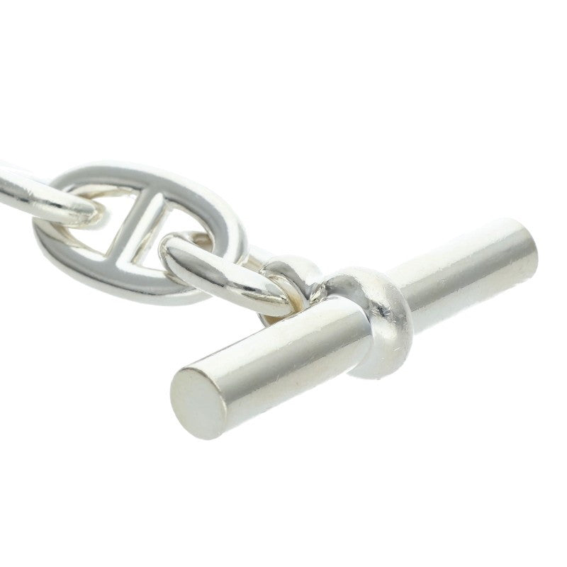 HERMES Chaine d'Ancre TGM Silver Bracelet Size 13LINK