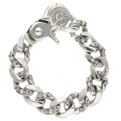 Chrome Hearts FNCY CHN LNK Silver Bracelet 925 Size 13LINK