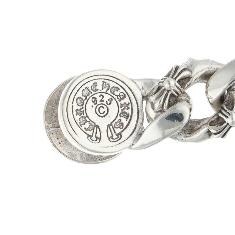 Chrome Hearts FNCY CHN LNK Silver Bracelet 925 Size 13LINK