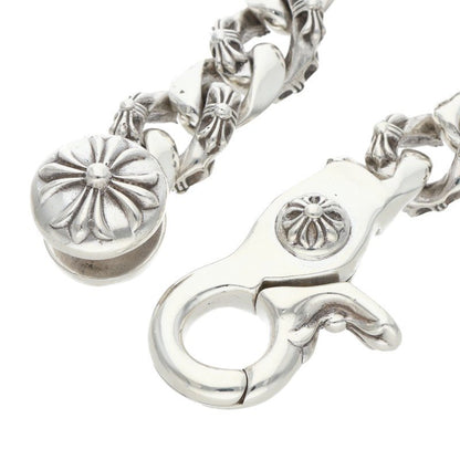 Chrome Hearts FNCY CHN LNK Silver Bracelet 925 Size 13LINK