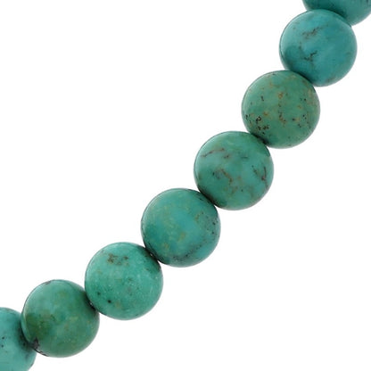Chrome Hearts 8mm Turquoise Bead Bracelet Blue/Silver