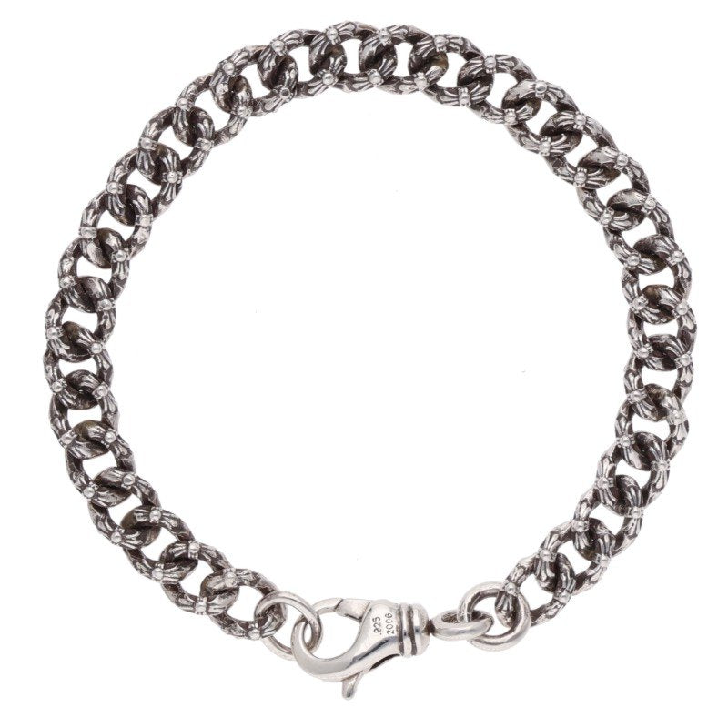 Chrome Hearts XTRA FNCY MINI Silver Bracelet Size 7INCH