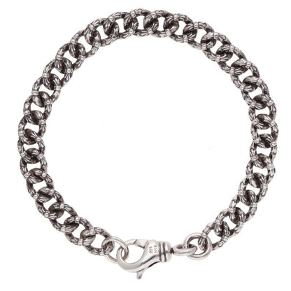 Chrome Hearts XTRA FNCY MINI Silver Bracelet Size 7INCH