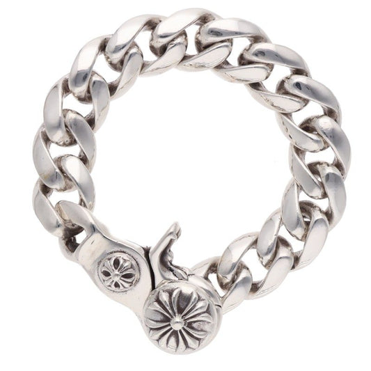 Chrome Hearts CLSC CHN LNK Silver Bracelet Size 13LINK
