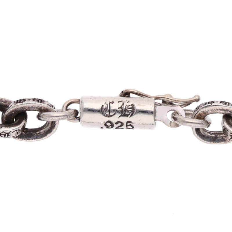 Chrome Hearts PAPER CHAIN Silver Bracelet Size 8INCH