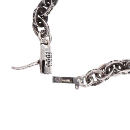 Chrome Hearts PAPER CHAIN Silver Bracelet Size 8INCH