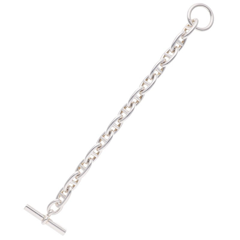 HERMES Chaine d'Ancre GM Silver Bracelet 925 Size 13LINK