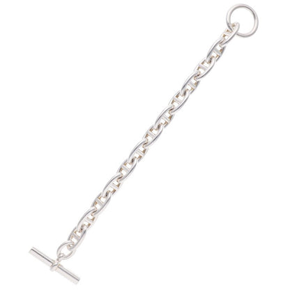 HERMES Chaine d'Ancre GM Silver Bracelet 925 Size 13LINK