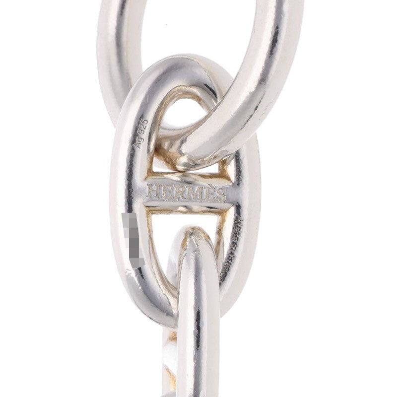 HERMES Chaine d'Ancre GM Silver Bracelet 925 Size 13LINK