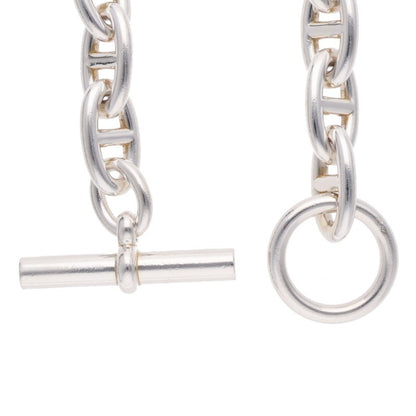 HERMES Chaine d'Ancre GM Silver Bracelet 925 Size 13LINK